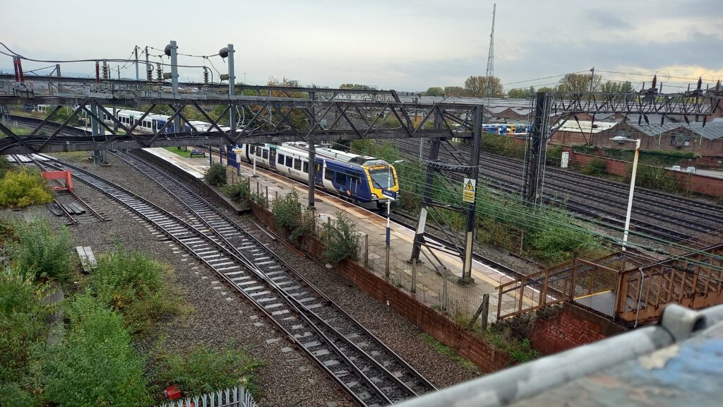 Ardwick Railway Station, seen from the footbridge.